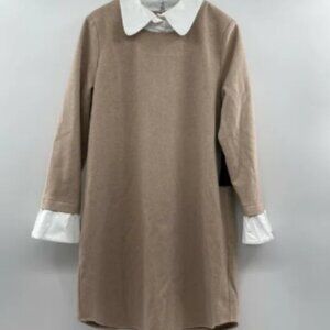 Tuckernuck Women's Sandwhisp Dakotah Dickey Peter Pan Collar Dress Shift XXS NWT